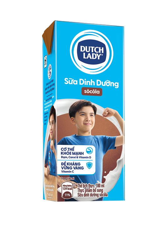 Sữa tươi tiệt trùng Dutch Lady CGHL  Socola 48x180ml