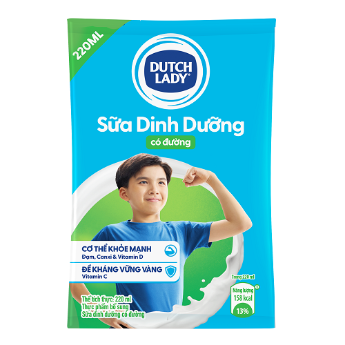 Sữa tươi tiệt trùng CGHL bịch có đường 48x220ml