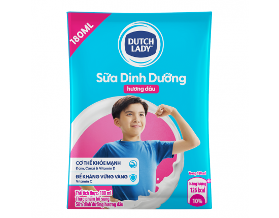 Sữa tiệt trùng CGHL bịch Dâu 48x180ml