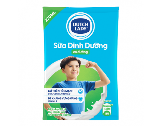 Sữa tươi tiệt trùng CGHL bịch có đường 48x220ml