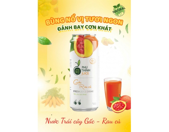 Nước trái cây gấc & rau củ